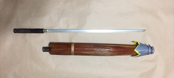 竹光刀 仕込み杖／仕込み番傘 ドス刀-小道具